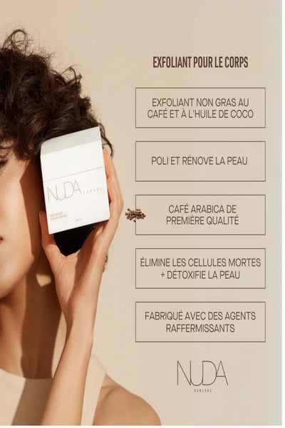 Nouveauté Exfoliant corporel au café fouetté Nuda